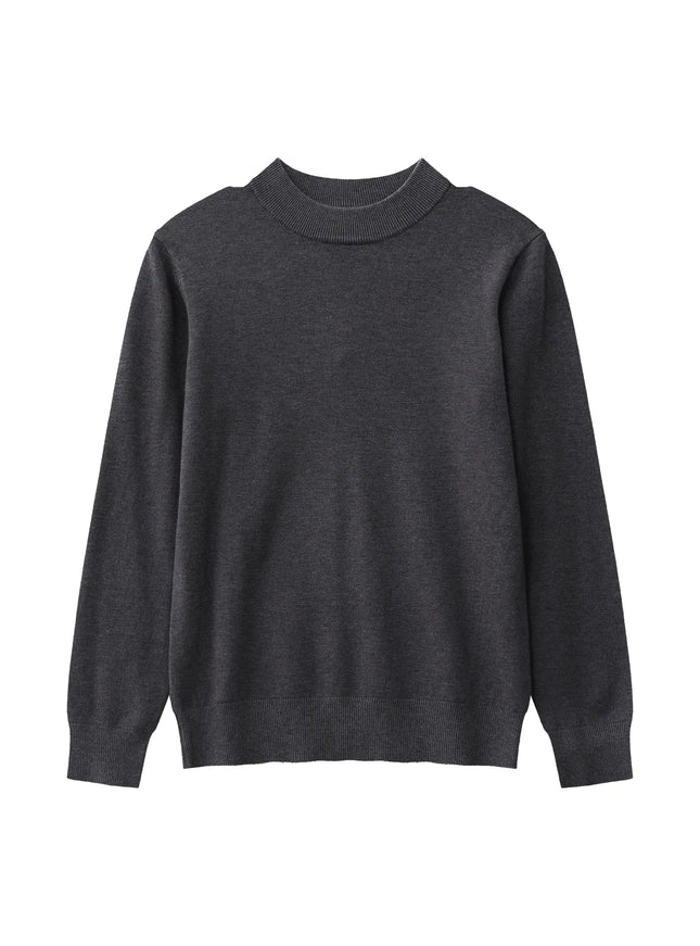 スリムタートルネックニット