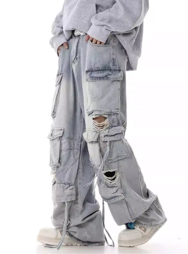 ダメージストリートオーバーサイズカーゴパンツ