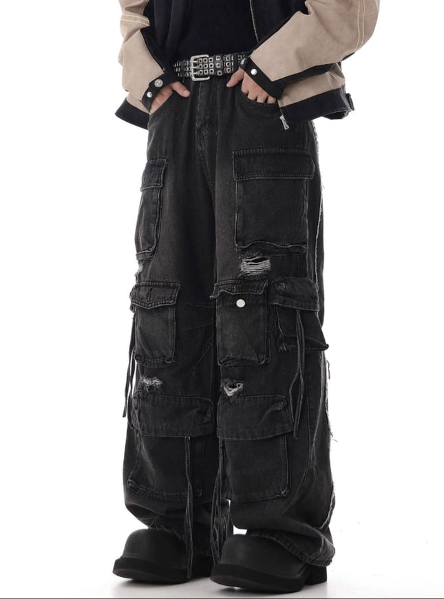 ダメージストリートオーバーサイズカーゴパンツ
