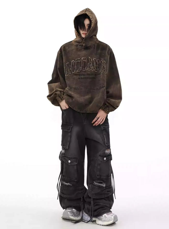 レトロダイロゴエンボスフーディー