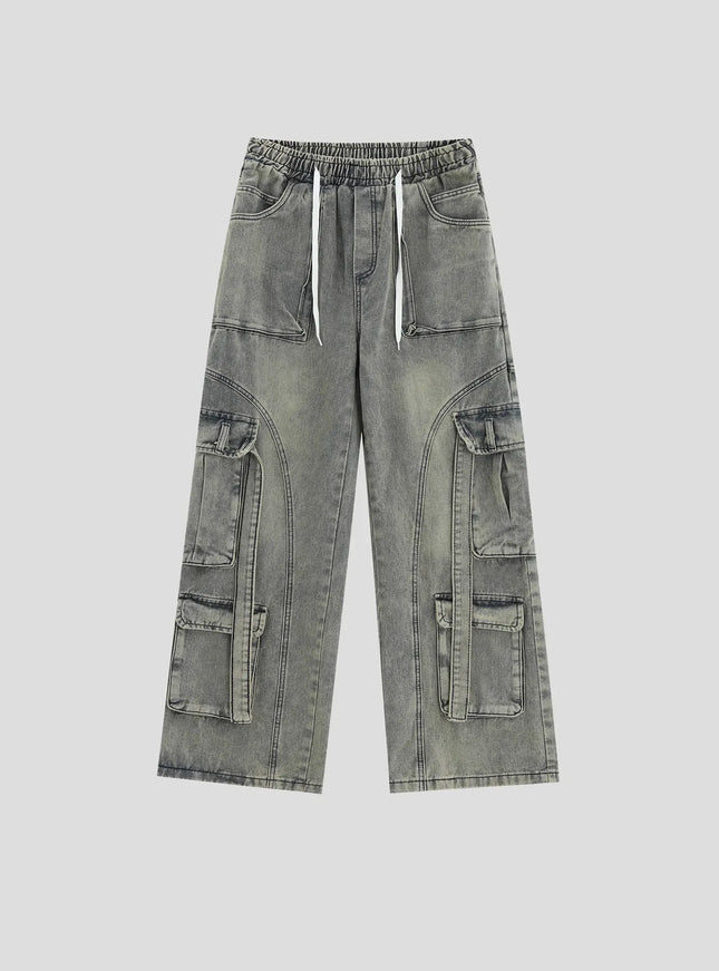 ストリングカーゴブルーデニム