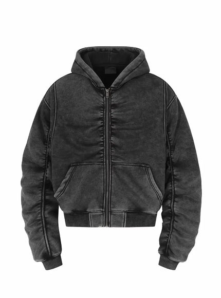 ウォッシュドショートパーカー