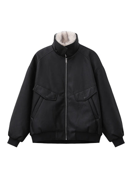 レザーファーカラージャケット