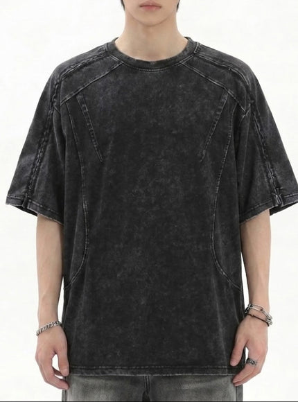 ジップウォッシュドTシャツ